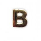 Wachsbuchstaben B gold 8 mm